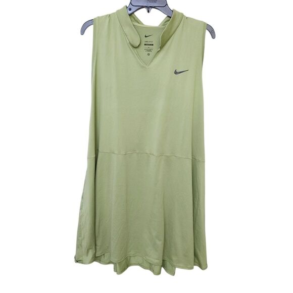 Nike Dri-fit Light Green Athletic Slim-fit‎ Sleeveless Pickleball Tennis Sz 3X - Picture 1 of 8